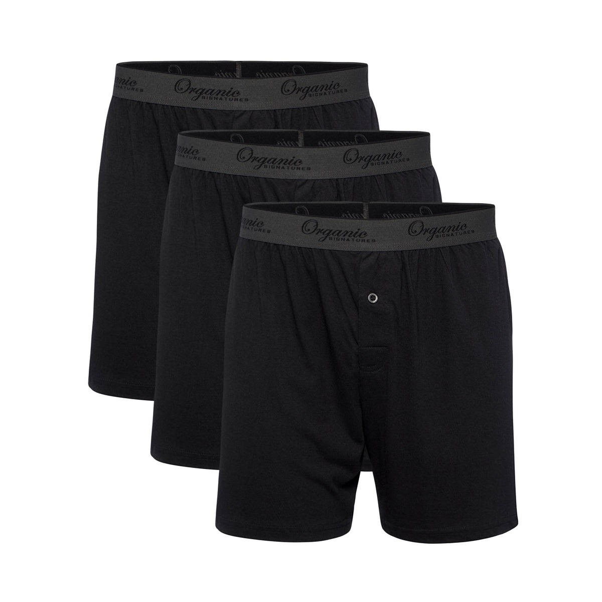 DANISH ENDURANCE 3 Pack Bamboo Boxer Shorts for Men, Breathable Underwear,  Soft Antibacterial Pants, Black, Small : : Fashion