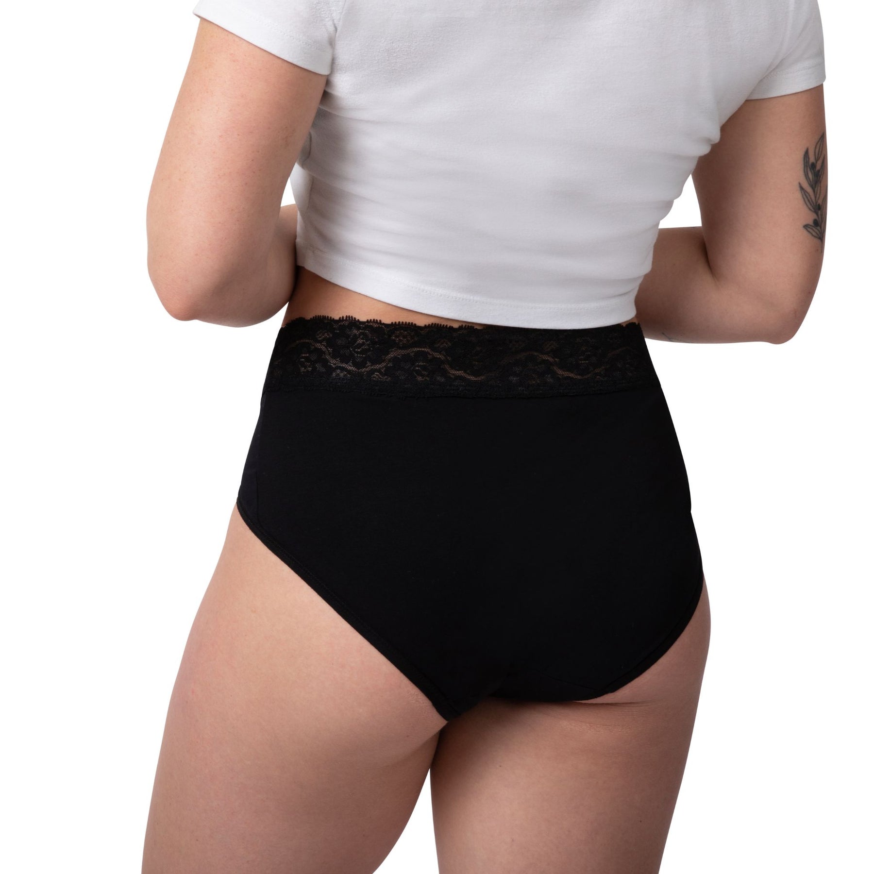 Women's Lace Waist Thong 3-pack made with Organic Cotton