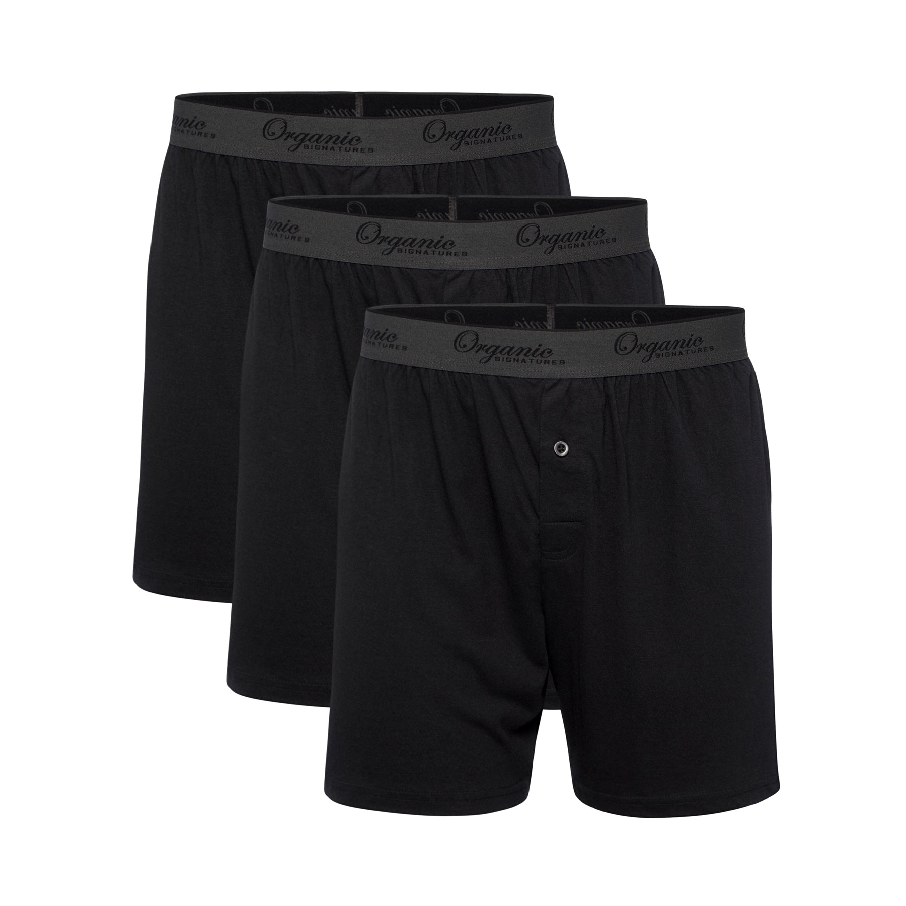 Bamboo Underwear, Men's Cool, Breathable Bamboo Blended Boxers - Black –  Organic Signatures