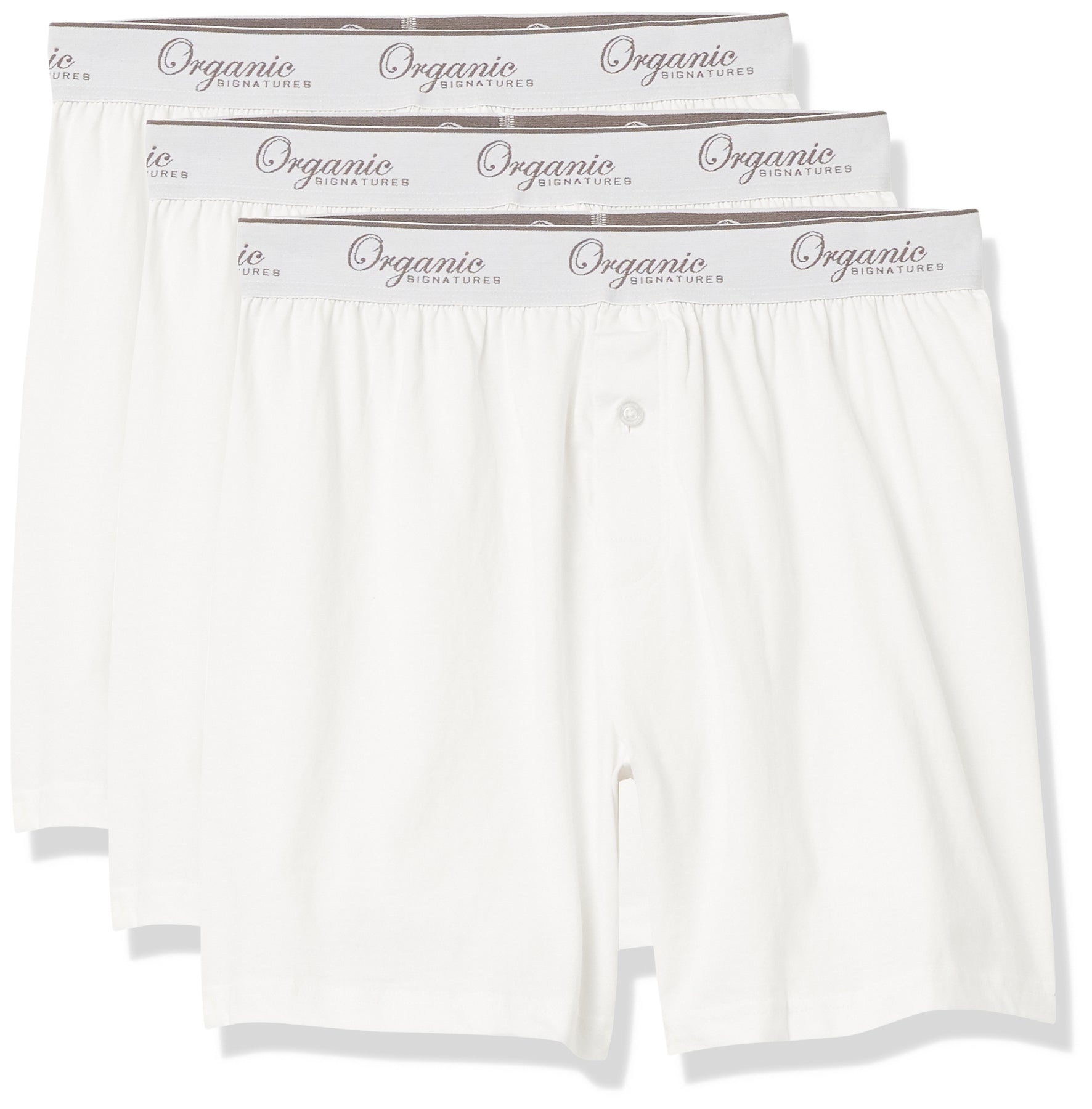 White Knit Boxer Shorts – Organic Signatures