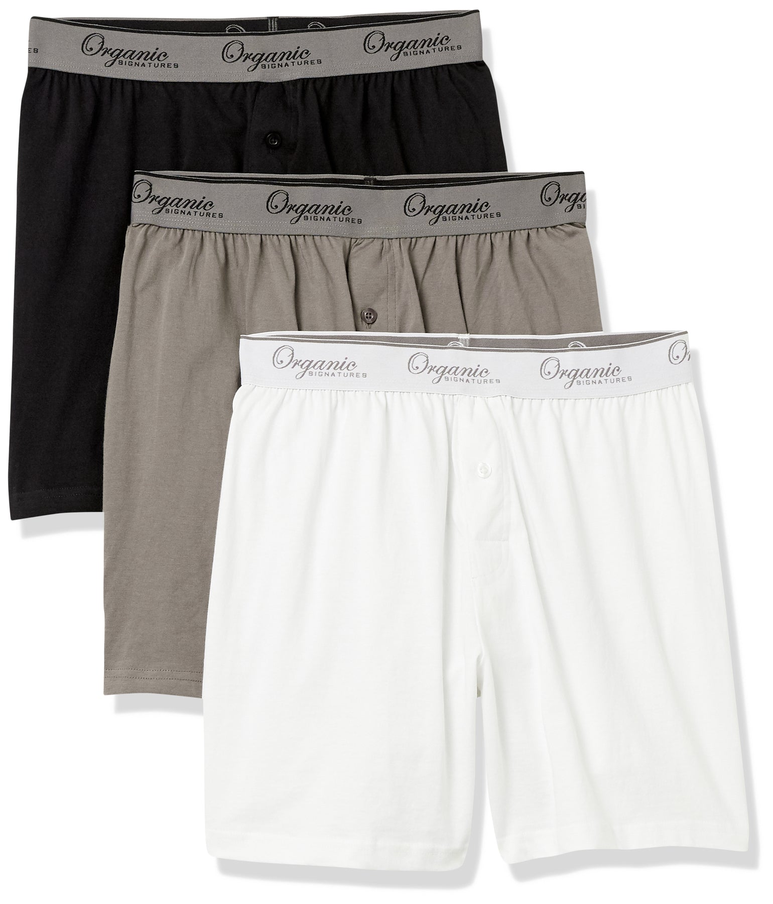 2 Pc Men's Knit Boxer Shorts 100% Cotton Plain Solid Assorted Colors  Underwear