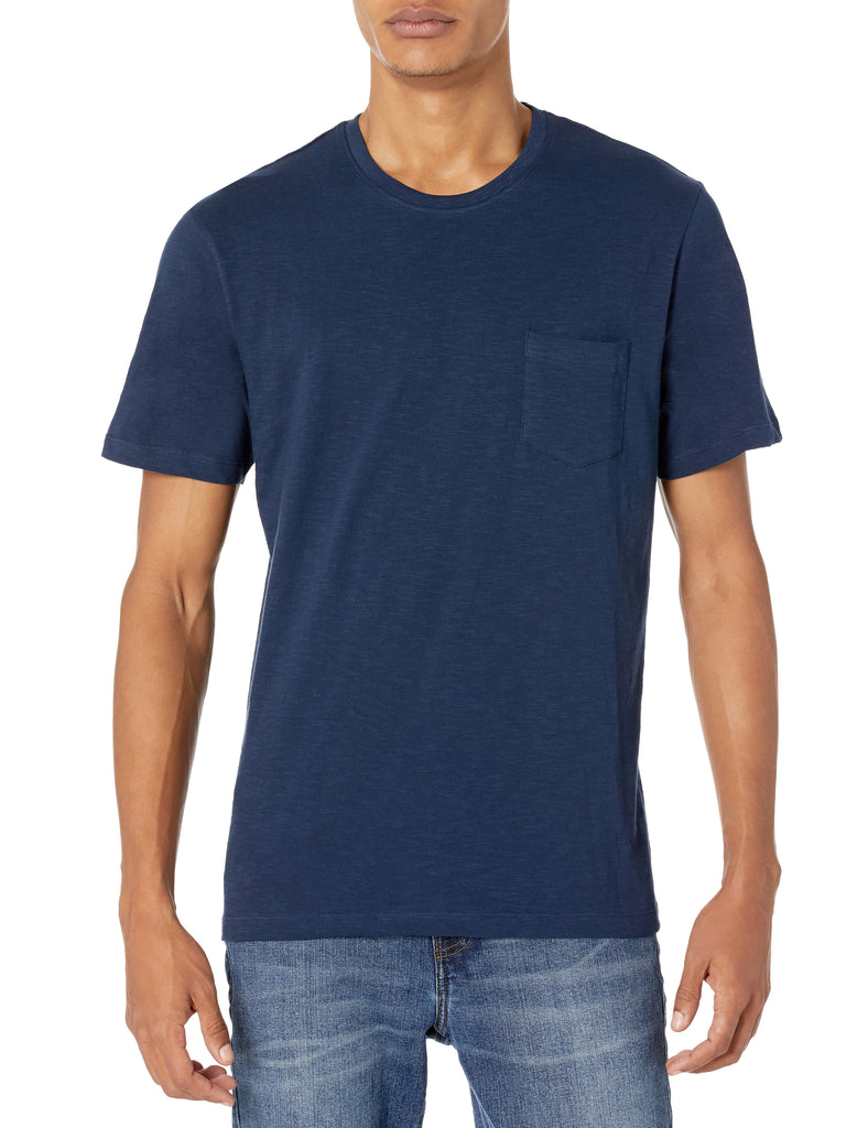 Navy Slub Pocket Tee – Organic Signatures